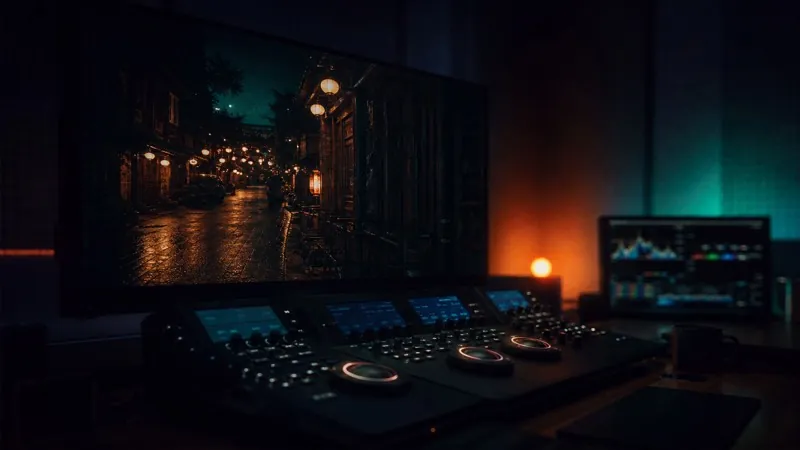 Colour grading suite