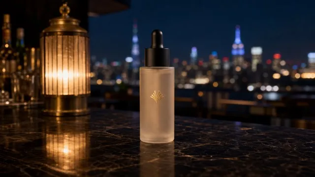 Product on a rooftop at night, take three